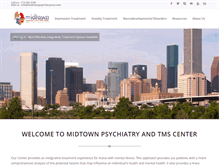 Tablet Screenshot of midtownpsychiatrytms.com